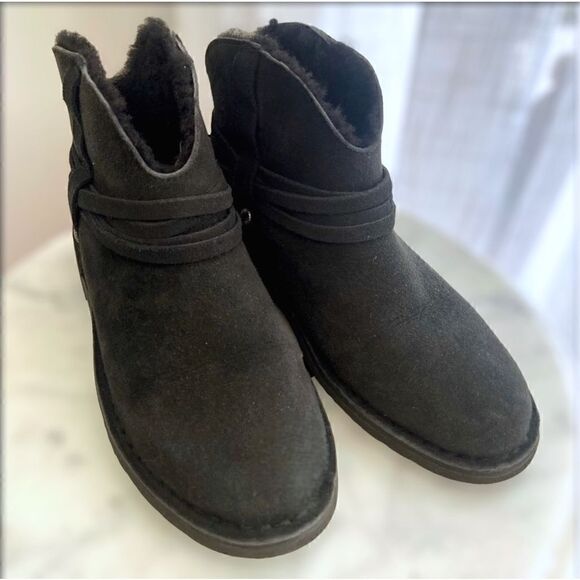 UGG Pasqual Winter Shearling Suede Boots Size 5 - Picture 6 of 9